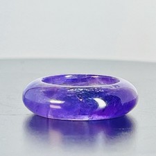 3.1g Natural Pure Amethyst Crystal Gemstone Ring