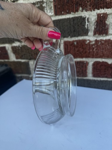 Vintage Pressed Glass Juicer Orange Lemon Citrus Squeezer Mid Century Modern - Photo 8/11