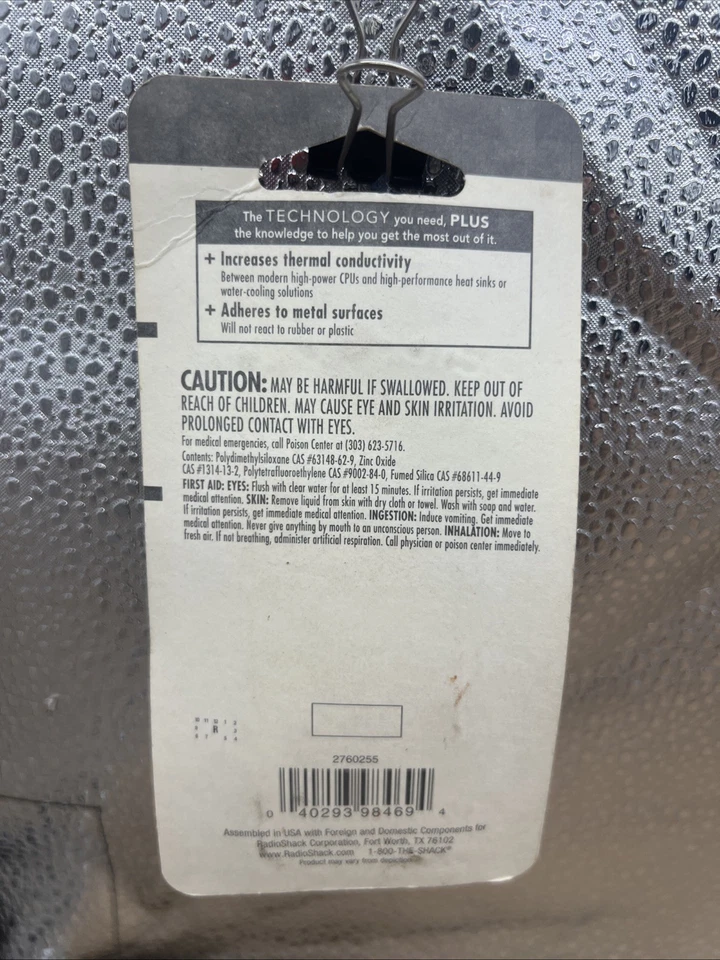 Disipador de calor compuesto base de silicona paquete de 2 2760255 NOS NUEVO Foto 3 de 3