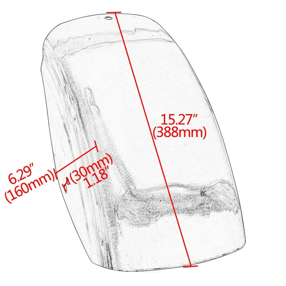 Guardabarros trasero negro para Harley Forty Eight Sportster XL 883 1200 2006-22 Foto 2 de 4