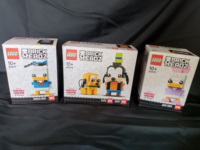 Lego Brick Headz Sammlung  Donald & Daisy Duck; Pluto & Goofy; 40377 40378 40476