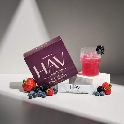 Marine Collagen 30 Sticks HAV Nordic Berries 5000 mg Hyaluron Vitamin C Biotin
