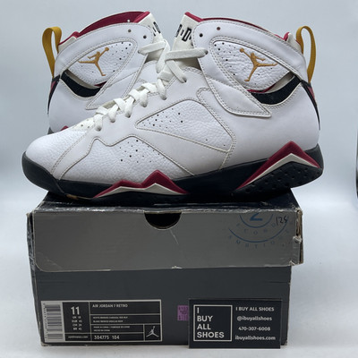 Size 11 - Air Jordan 7 Retro 2011 Cardinal White Black Red Leather