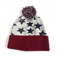 Winter Wear Winter Hat With Pom Pom Unisex Knit Patriotic Beanie New With Tags