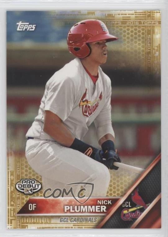 2016 Topps Pro Debut Gold 17/50 Nick Plummer #176 e6p