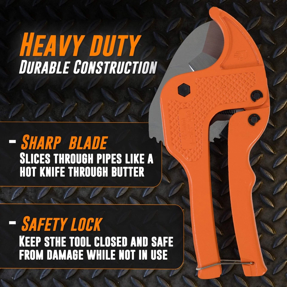 1.5” PVC Pipe Cutter – Heavy Duty Ratcheting PVC Cutter - Image 3 of 4