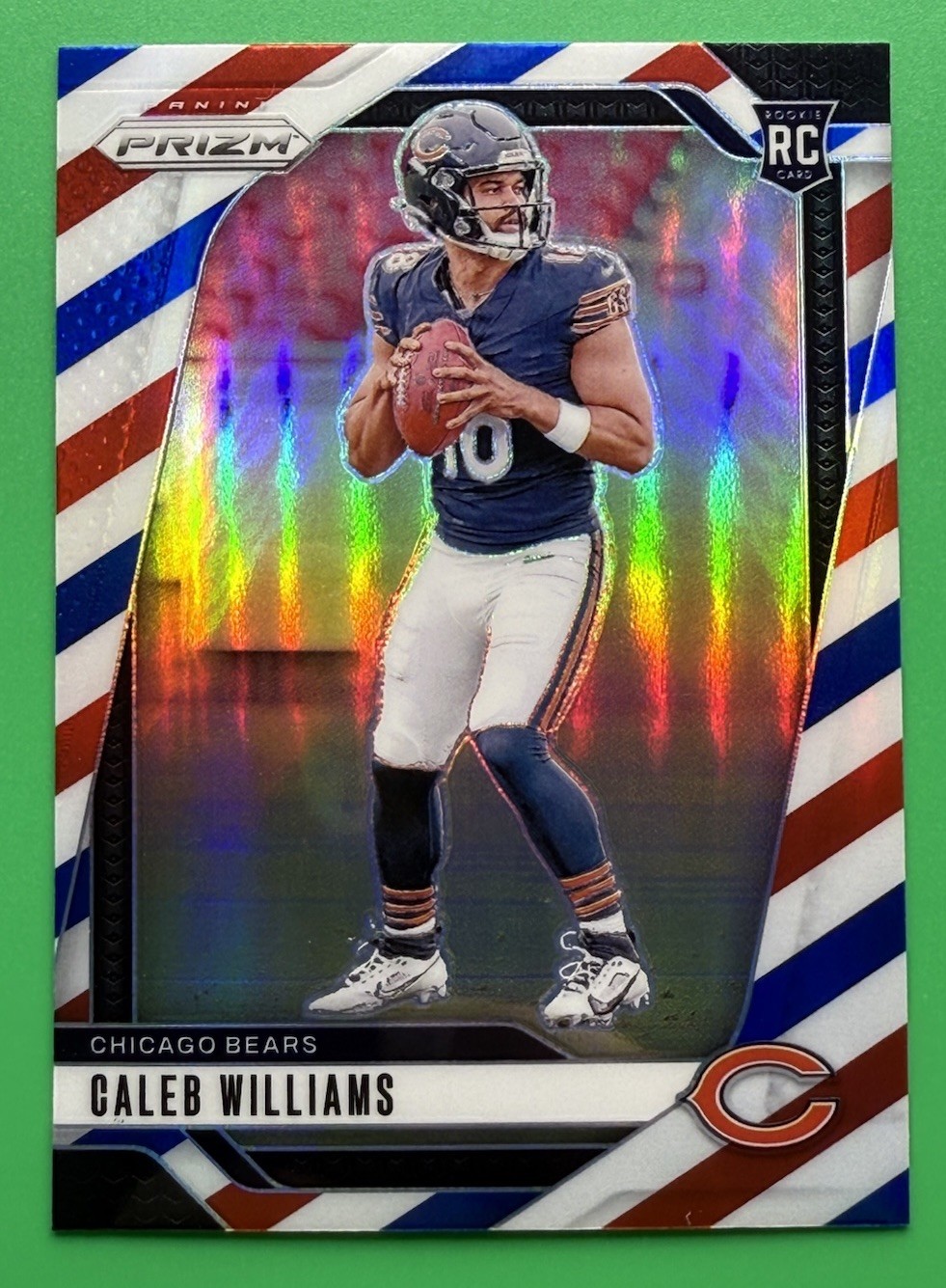 2024 Panini Prizm Caleb Williams Red White Blue Prizm SP Rookie RC #301 RWB