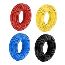 Roll 12 Gauge Automotive Wire,100ft 2V Copper Clad 100ft 12 Gauge 4 4 Colors