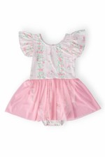 Fancy Florals S/S Twirl Leotard