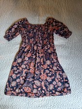 Old Navy Short Sleeve Dress Girls's sz. 14/16 Navy Floral