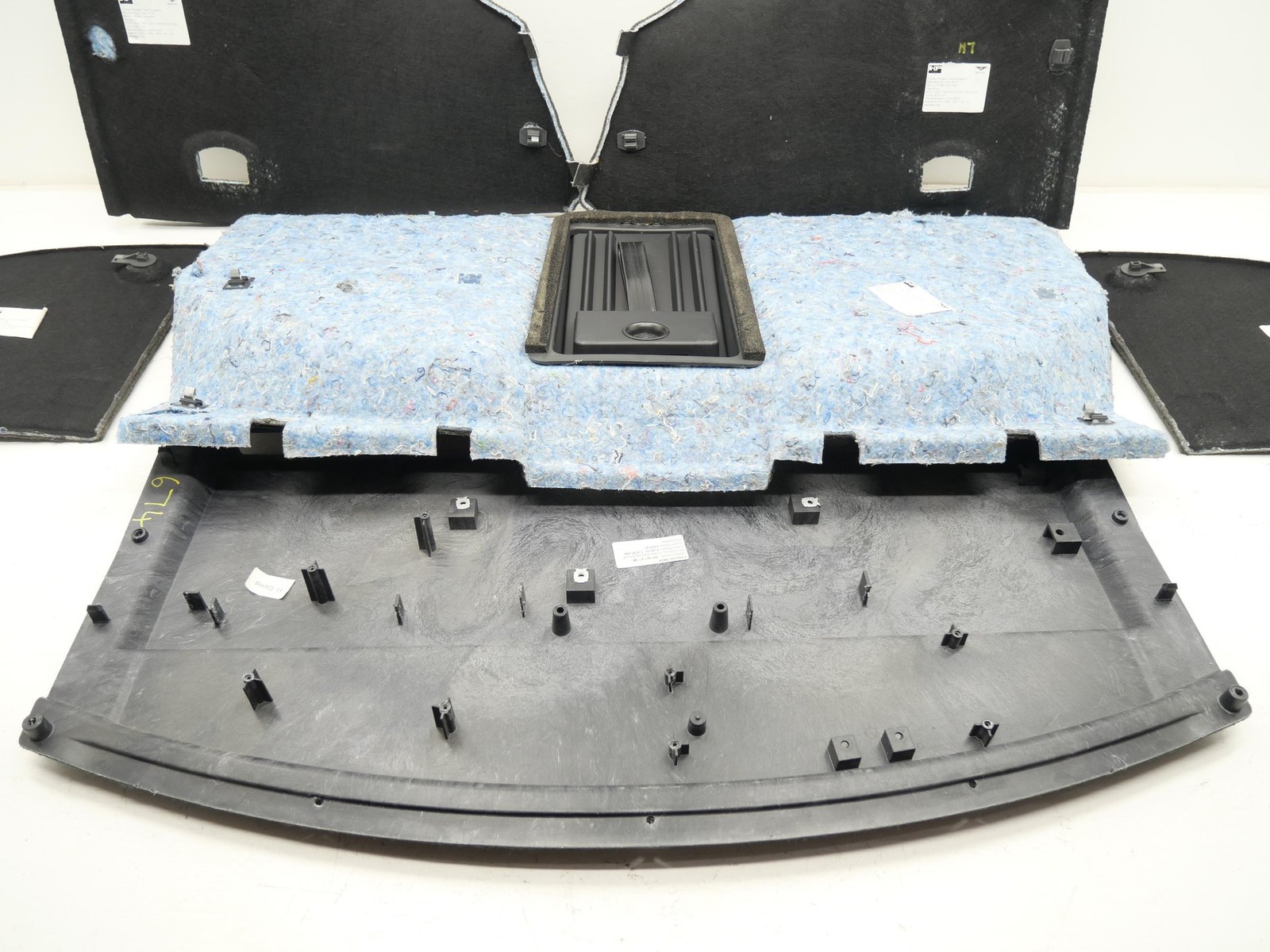 2005 Bentley Continental GT Interior Trunk Carpet Liner Trim Panel Set Black OEM