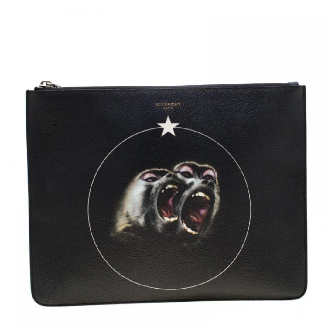 Givenchy monkey print clutch bag from the 2000s archive