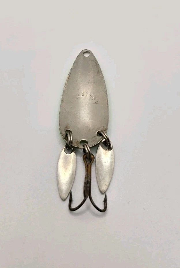 Señuelo de pesca de colección cuchara de sonajero verde 1 3/4" cuchara oscilante maratón tackle Foto 2 de 2