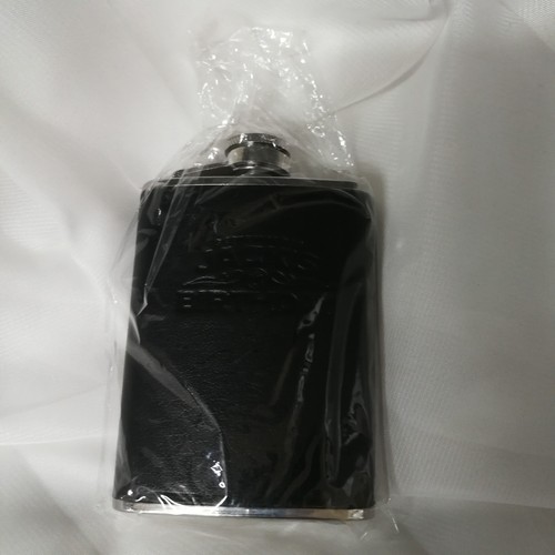 Jack Daniels - Tennessee Whiskey Hip Flask 4oz - Jacks Birthday Stainless Steel