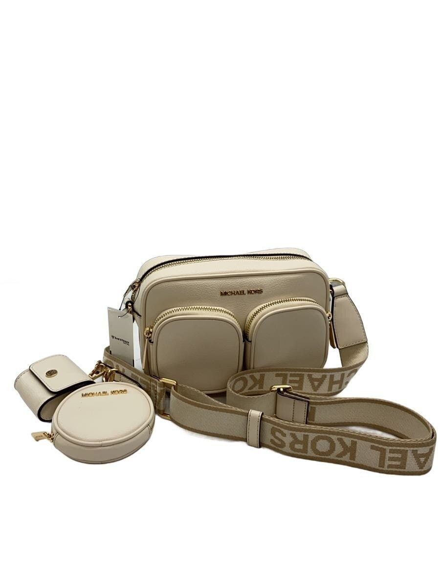 MICHAEL KORS SHOULDER BAG LEATHER Beige 35S2GTTC6L Used
