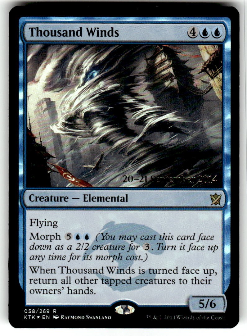 Thousand Winds 58 Rare Prerelease Cards Magic: The Gathering Foil Near Mint