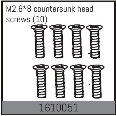 ABSIMA Ersatzteil M2.6*8 countersunk head screws (10 Pcs.) / 1610051