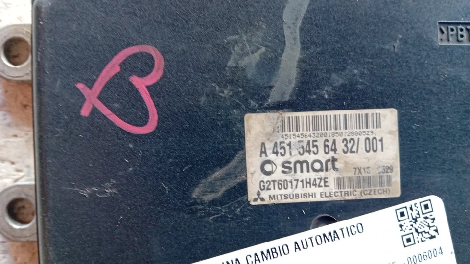 CENTRALINA CAMBIO AUTOMATICO PER SMART Fortwo Coupé (W451) A4515456432 benzina - Immagine 2 di 3