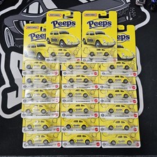 20 Matchbox VW 1962 Volkswagen Beetle Peeps Candy Easter Yellow