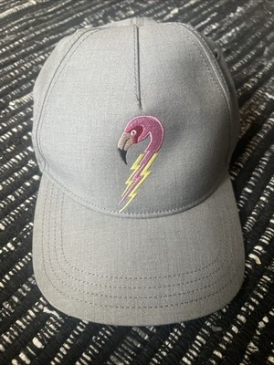 Diesel -  Go With The Flaw  Exclusive - Gray/Pink Flamingo Logo Baseball Cap