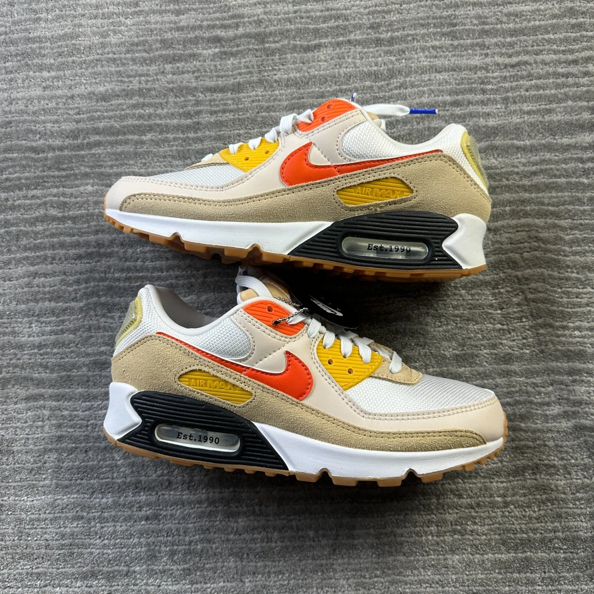 Nike Air Max 90 SE Frank Rudy Pressure Summit FB4315-100 Men\'s Size 14 Shoes Nike Air Max 90 SE “Frank Rudy” (Summit White/Sesame/Lemon  main image 4