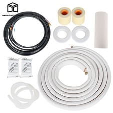 1/4"-3/8" Dia. 25FT Install Kit For Mini Split Heat Pump Systems Connection Pipe
