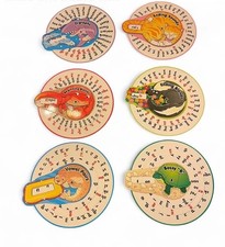 6 Lakeshore PHONICS FUN WHEELS Home Schooling Spelling Words Learning Game