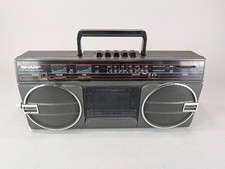 Radio d'epoca a cassette Sharp Boombox GF-3939 - Radio funziona, nastro NON FUNZIONA