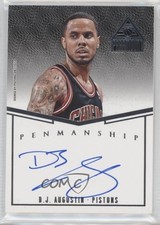 2014-15 Panini Paramount Penmanship 9/99 DJ Augustin #P-DJ Auto r4i