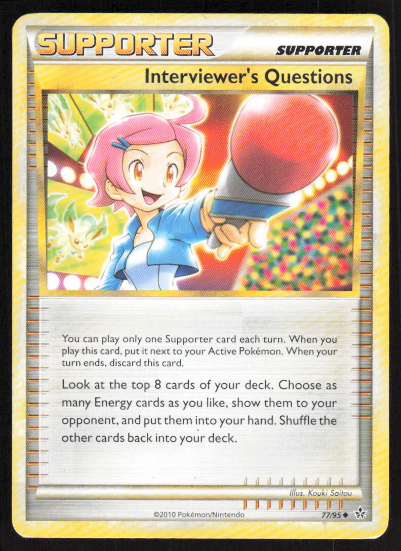 Interviewer's Questions 77/95 MP Unleashed Pokemon Card