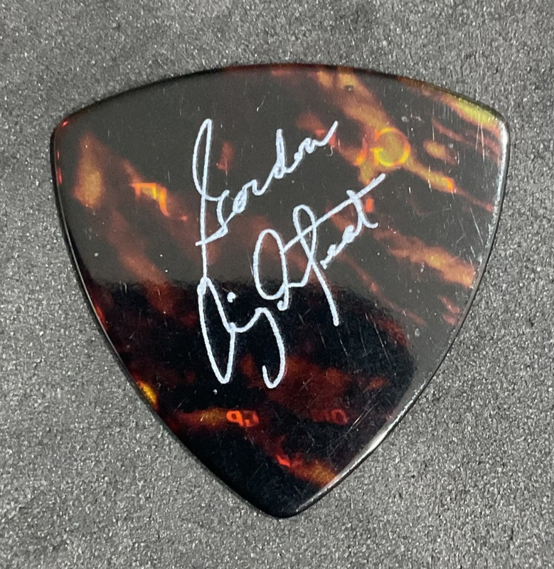 Gordon Lightfoot Tortoise Logo Signature Guitar Pick