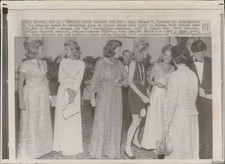 1970 Senator Edward Kennedy Boston Ma Ethel Patricia Lawford Wirephoto 8X10