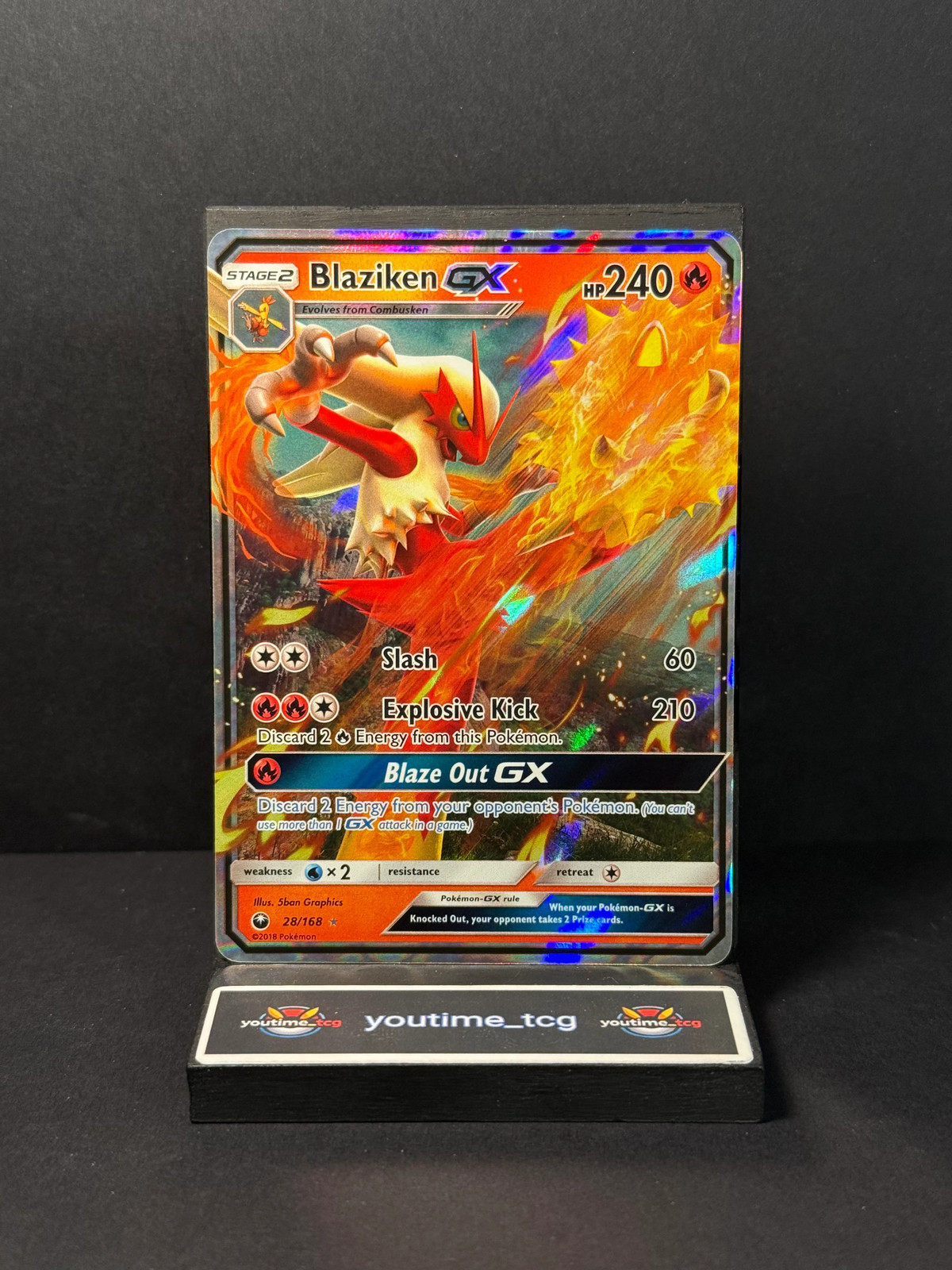 Pokémon SM Celestial Storm Ultra Rare Blaziken GX #28