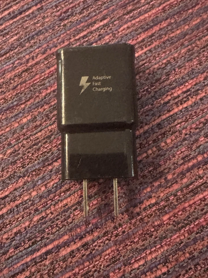 三星原始设备制造商黑色自适应快速充电器-正品三星-型号 EP-TA20JBE USB — 第 2/3 张图片