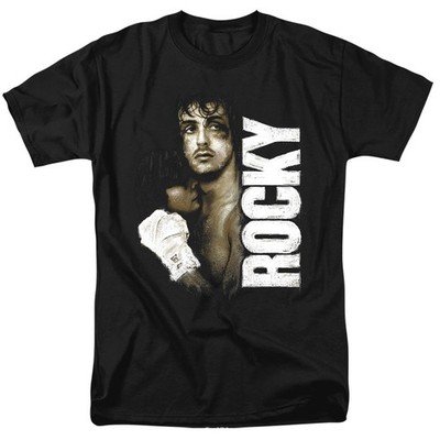 Rocky - Painted Rocky - Unisex Erwachsene Kurzarm T-Shirt - Schwarz