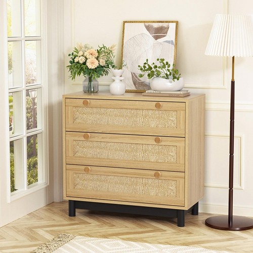16Er-Pack KommodenknöPfe Aus Boho-Rattan, Runde SchrankknöPfe, HolzmöBel- u7573 - Bild 3 von 8