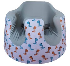 Seat Cover Compatible with Bumbo Soft and Breathable Grey with dinosaur print