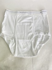 Munsingwear Mens Full Rise Kangaroo Pouch Briefs Cotton Underwear White Size 32