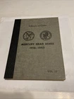 Library Of Coins Album With 76 Mercury Dimes, Nearly Complete Set BELOW MELT