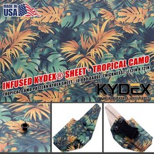 Infused KYDEX Sheet - Tropical Camo - 0.080 Gauge - 12in x 12in