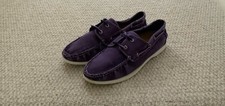 Gant Ladies Boat Shoes Leather Laces Deck Shoes Purple size Uk  5 / 38