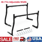 800LBS Universal Adjustable Pickup Truck Ladder Rack For Contractor Kayak Lumber