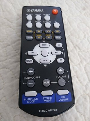 Original Yamaha FSR30 WR87810 Remote Control NS-BR300 SR-300 YHT-S301 YHT-S400 