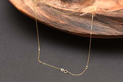   Edle 333/- Goldkette 42cm Gelbgold Ankerkette Gold Collier Halskette Kette