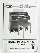 Vox Organ Model 8480 service manuals