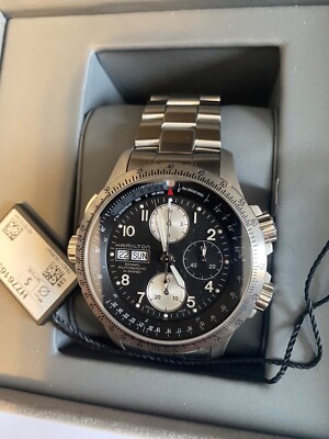 hamilton khaki x wind automatic chronograph men s watch MINT
