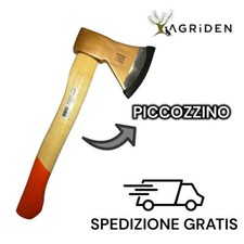 ACCETTA SPACCA LEGNA PICOZZINO DA 600 GR LAMA IN ACCIAIO - ilCampo