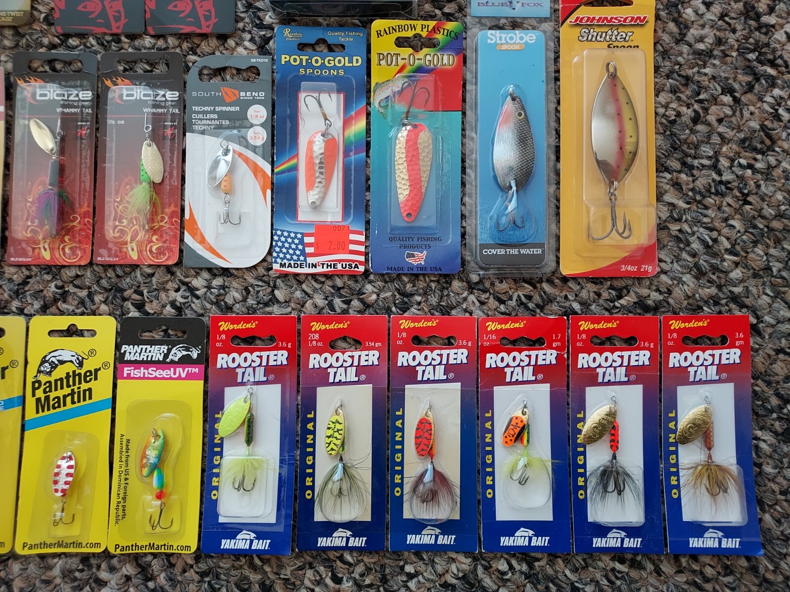 Blue Fox Kastmaster Rooster Tail Panther Martin Spinners Spoon Fishing Lures Lot - Image 4