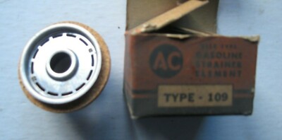 Four NOS AC Type 109 Gas Filter Strainer Elements (with gaskets)
