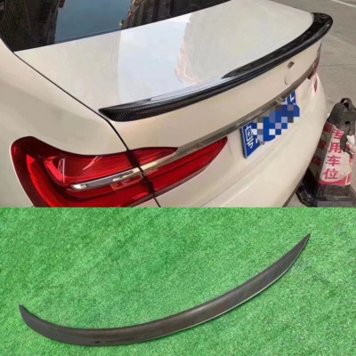For 2016-2023 BMW 7-Series G11 G12 Carbon Fiber Rear Trunk Spoiler Wing Lip Trim